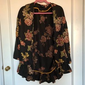 Zara Basic Outerwear with bell-shaped sleeves